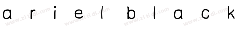 ariel black 粗体(We字体转换